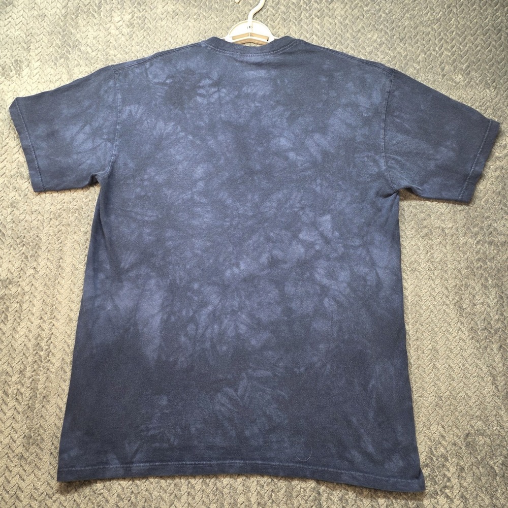 VTG The Mountain Fairy T-Shirt Tie Dye Men's Large Blue Y2K Moon Night Fantasy - Picture 3 of 11